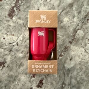 Stanley Red Ornament Keychain
